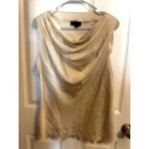 Banana Republic dropneck sleeveless blouse large